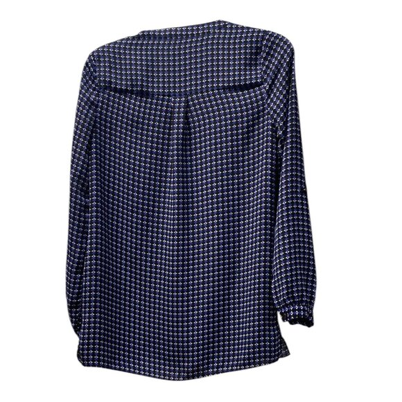 Women's Blouse from Laundry, by Shelli Segal, XS, Blue/white, long-sleeves - Picture 2 of 12